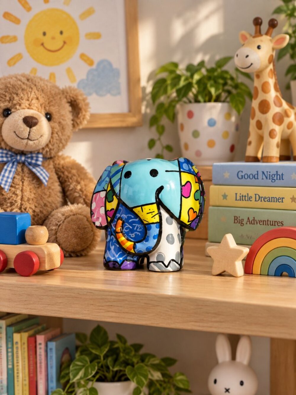 Romero Britto "Lucky" the elephant figurine